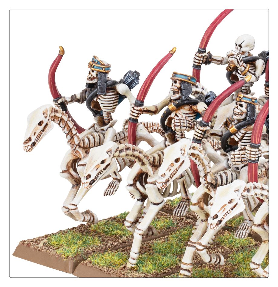 [ GW07-10 ] TOMB KINGS OF KHEMRI: SKELETON HORSEMEN ( Leverbaar vanaf 16/3 )