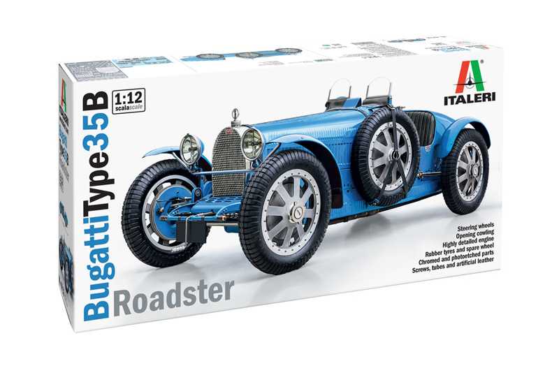 [ ITA-4713 ] Italeri Bugatti 35B Roadster 1/12