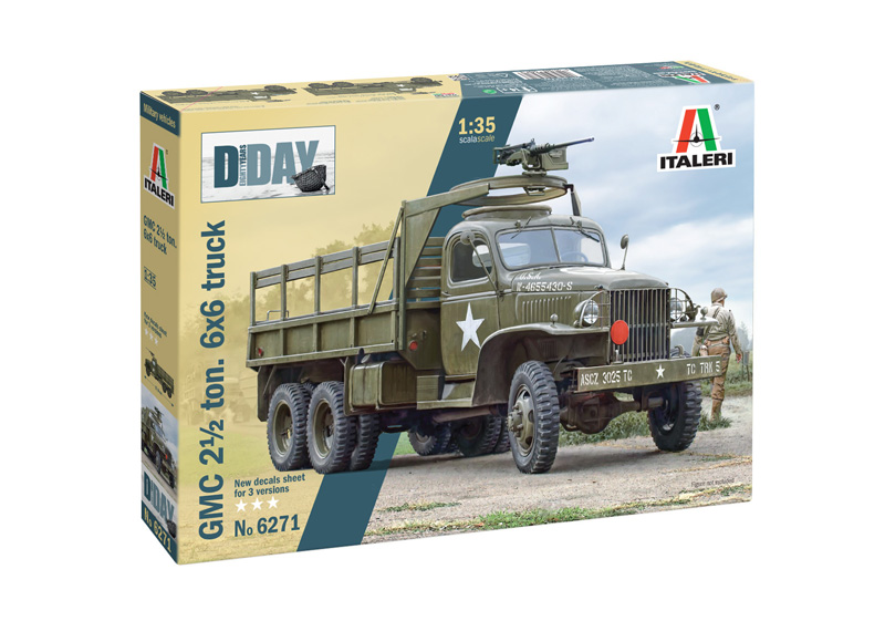 [ ITA-6271 ] Italeri GMC 2 1/2 Ton. 6x6 Truck &quot;D-Day 80° Anniversary&quot; 1/35