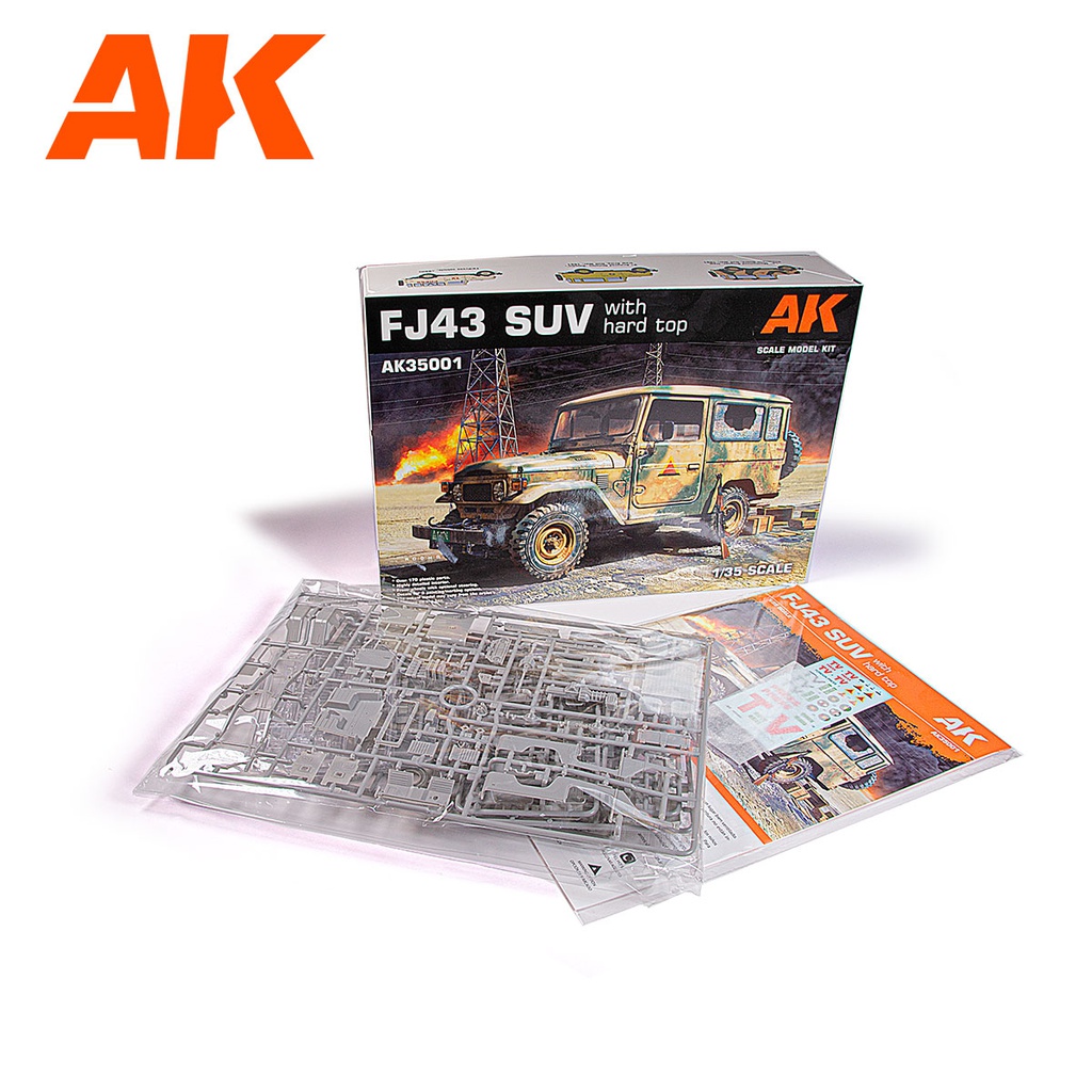 [ AK35001 ] Ak-interactive FJ43 SUV WITH HARD TOP 1/35