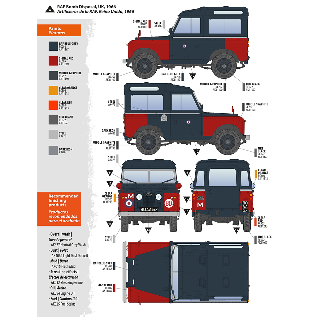 [ AK35013 ] AK-interactive LAND ROVER 88 SERIE IIA STATIONWAGON 1/35