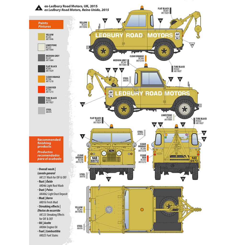 [ AK35014 ] AK-interactive LAND ROVER 88 SERIE IIA Crane-Tow TRUCK 1/35