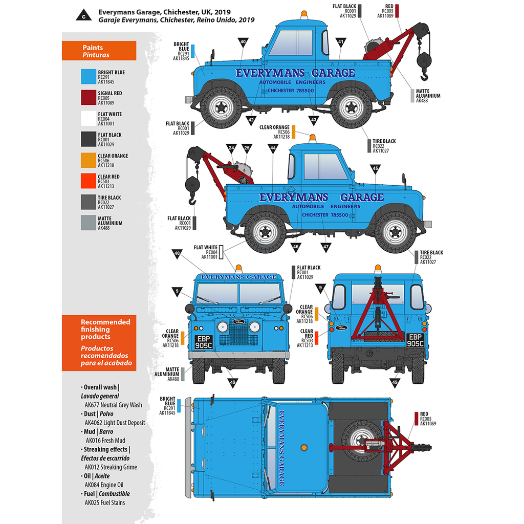 [ AK35014 ] AK-interactive LAND ROVER 88 SERIE IIA Crane-Tow TRUCK 1/35