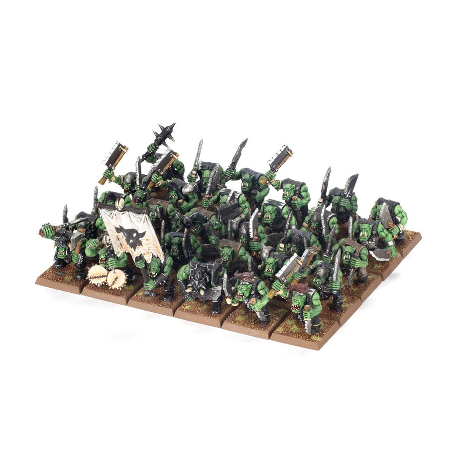 [ GW09-02 ] THE OLD WORLD: ORC & GOBLIN TRIBES: ORC BOYZ MOB (Leverbaar vanaf 6/4)