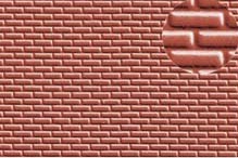 [ PL0401 ] Slater's Plastikard 4 mm brick red 1/100 20x30cm