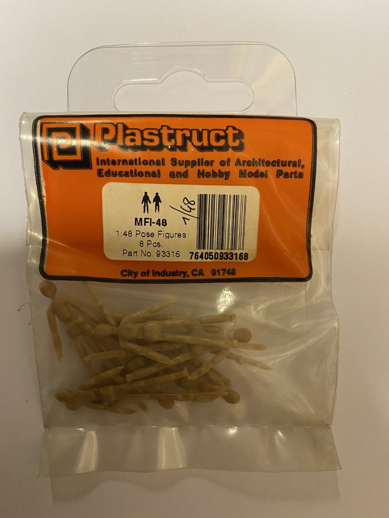 [ PLA93316 ] Plastruct Pose Figures 1/48 (8stuks)