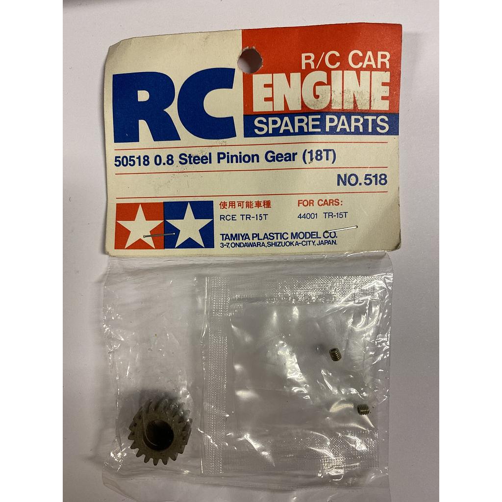 [ T50518 ] Tamiya 0.8 Steel Pinion Gear (18T)