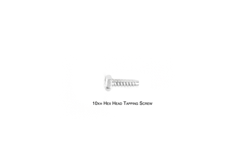 [ T50822 ] Tamiya 3X10 MM HEX HEAD TAPPING SCREWS  10pcs