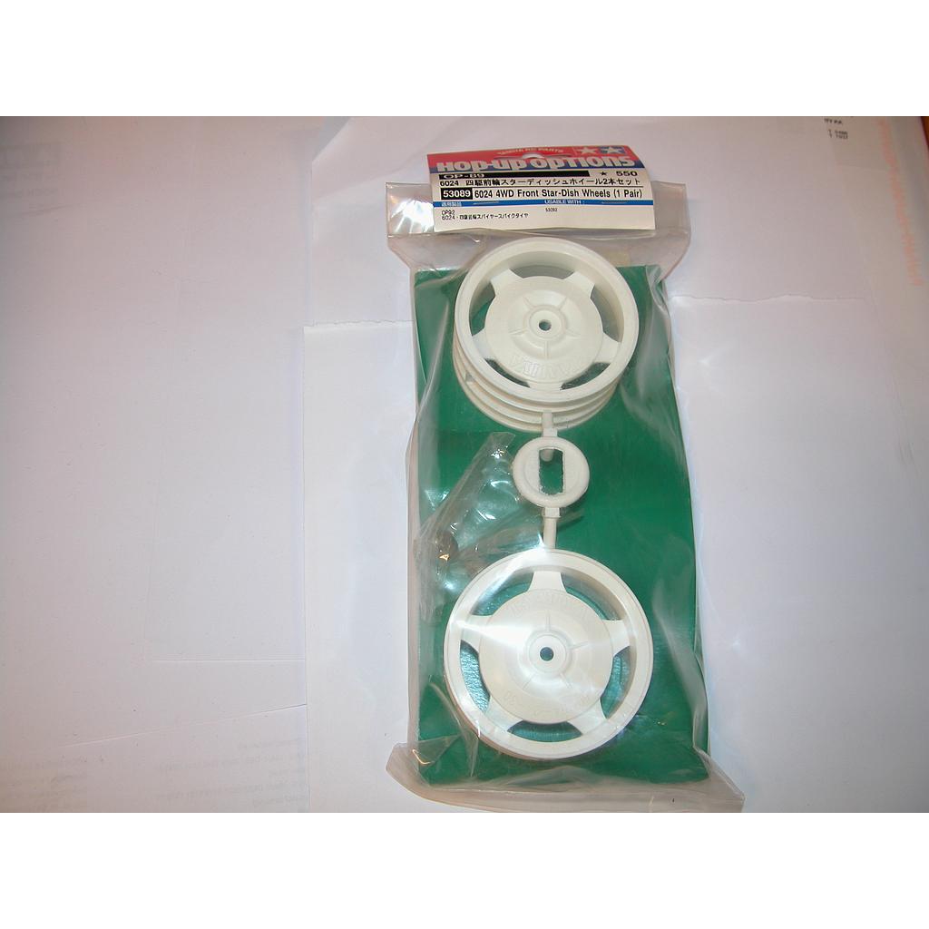 [ T53089 ] Tamiya 6024 4WD Front star-dish wheels (1 pair)