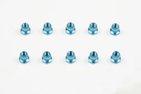 [ T53869 ] Tamiya 5mm Aluminium Short Ball Nut Blue  10pcs