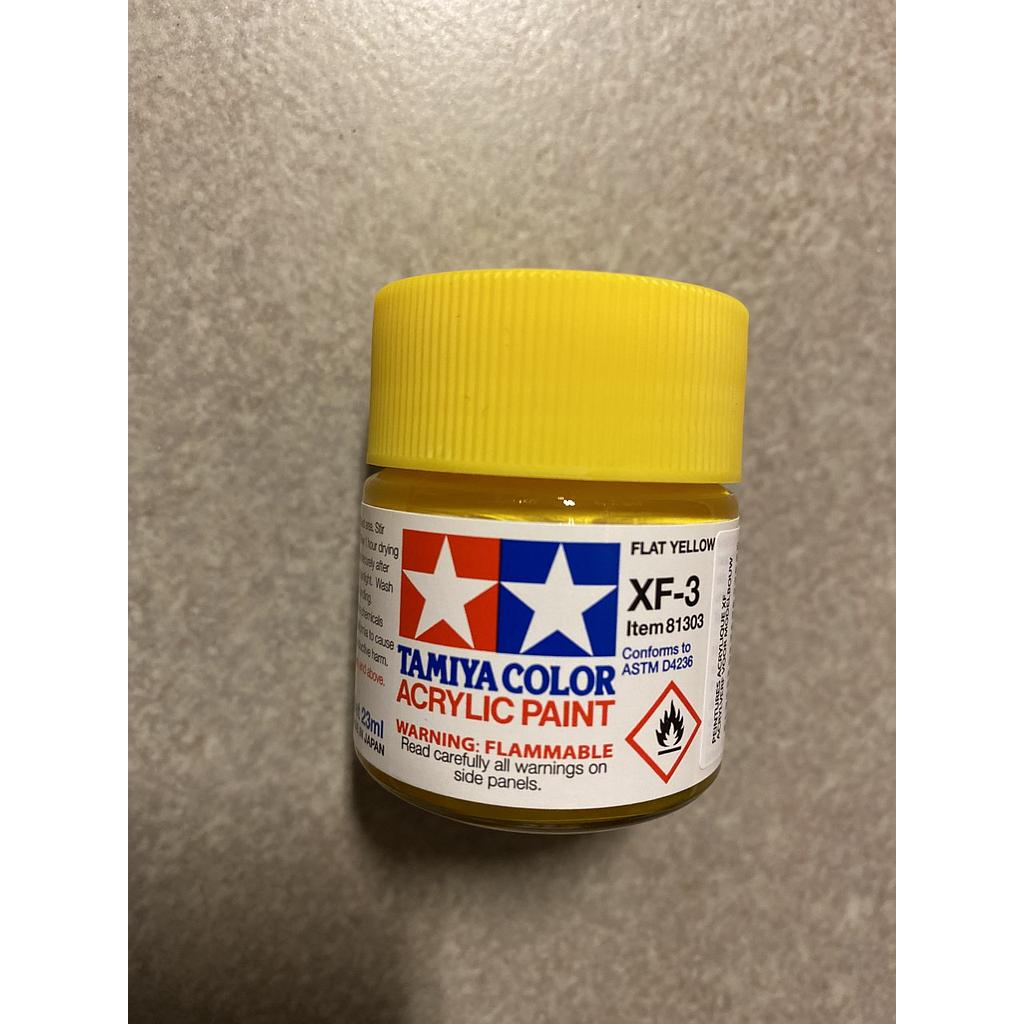 [ T81303 ] Tamiya acrylic XF-3 Flat Yellow 23ml