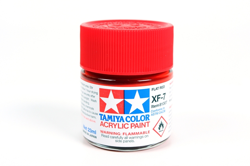 [ T81307 ] Tamiya Acrylic XF-7 Flat Red  23ml