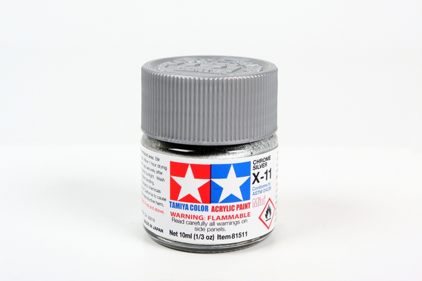 [ T81511 ] Tamiya Acrylic Mini X-11 Chrome Silver 10ml