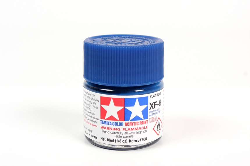 [ T81708 ] Tamiya Acrylic Mini XF-8 Flat Blue 10ml
