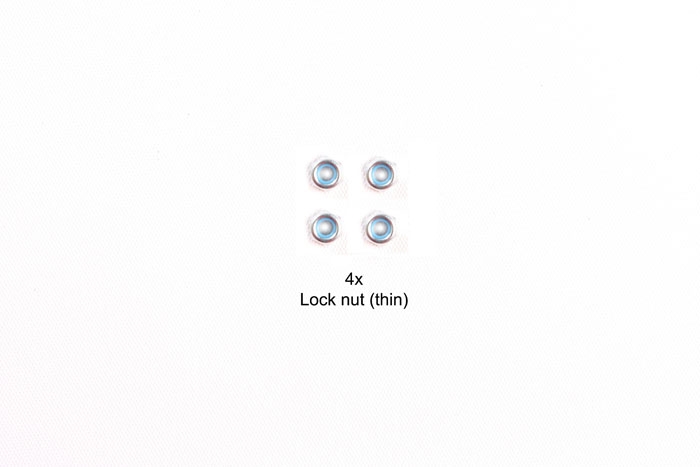 [ T9805991 ] Tamiya 3mm lock nut (thin)  4pcs