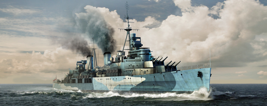 [ TRU05334 ] HMS Belfast 1942              1/350