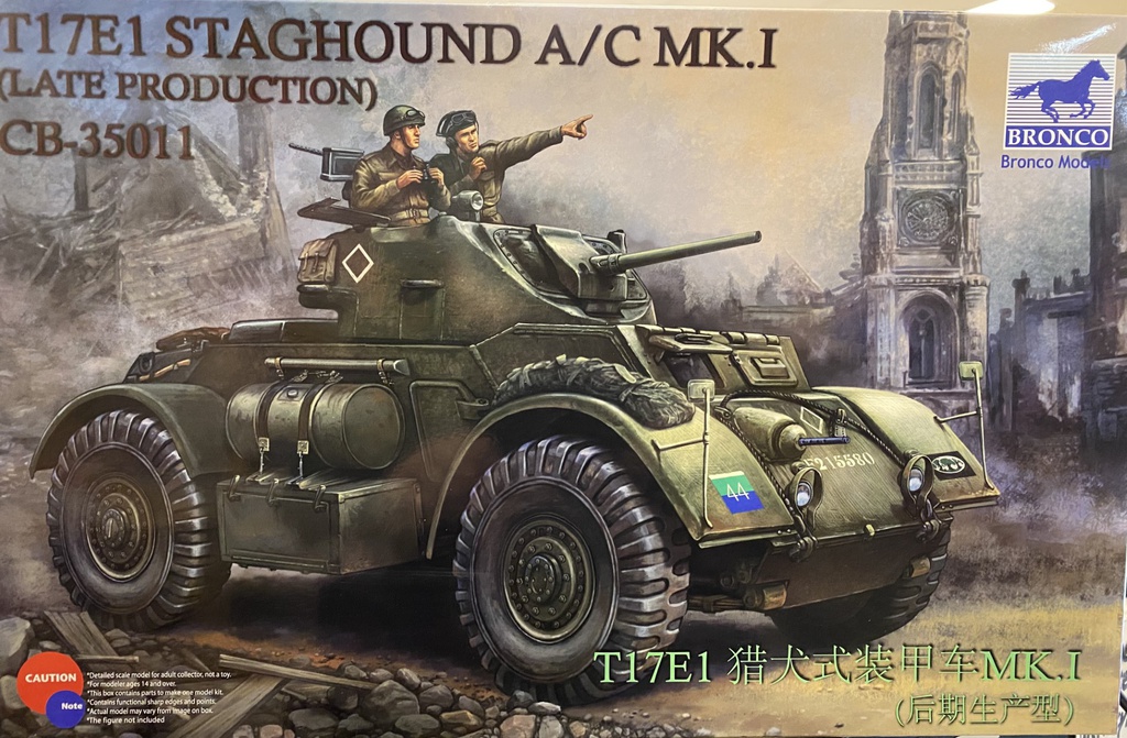 [ BRCB35011 ] BRONCO T17E1 Staghound A/C Mk.I (Late Production) 1/35