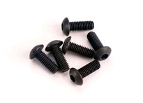 [ TRX-2576 ] Traxxas Screws, 3x8mm button-head machine (hex drive) (6) 