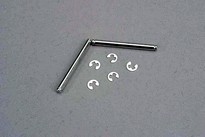 [ TRX-3740 ] Traxxas Suspension pins,  2.5x31.5mm (king pins) w/ E-clips (2) (strengthens caster blocks) -TRX3740 