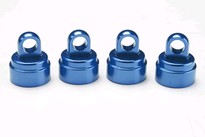[ TRX-3767A ] Traxxas Shock caps, aluminum (blue-anodized) (4) (fits all Ultra Shocks) -TRX3767A