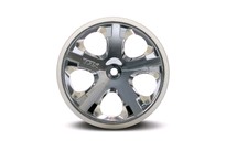 [ TRX-3772 ] Traxxas Wheels, All-Star 2.8" (chrome) (electric rear) -TRX3772 