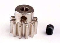 [ TRX-3942 ] Traxxas Gear, 12-T pinion (32-p) (mach. steel)/ set screw 