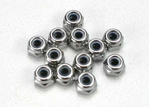[ TRX-5158 ] Traxxas Nuts, 2.5mm nylon locking (12)