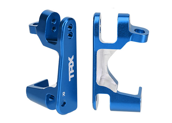 [ TRX-6832X ] Traxxas Caster blocks (c-hubs), aluminum, left &amp; right (blue-anodized) -TRX6832X