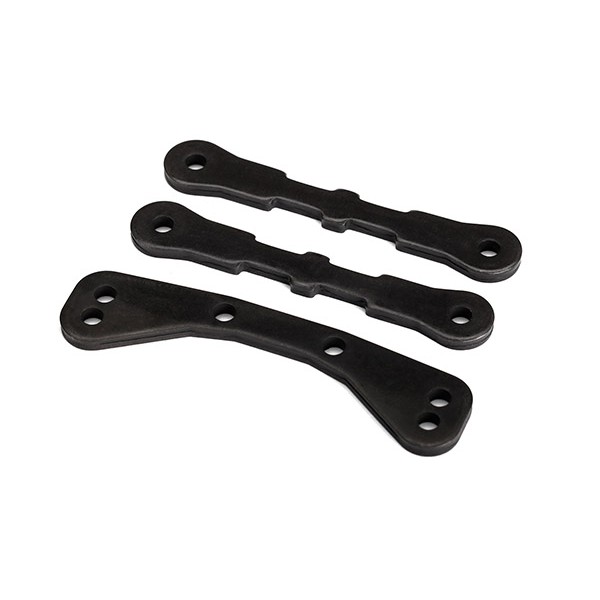 [ TRX-7726 ] Traxxas Bulkhead tie bar, upper (1)/ lower (2) (steel) 