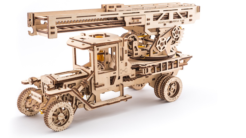 [ UGEARS70020 ] Brandweerauto met Ladder