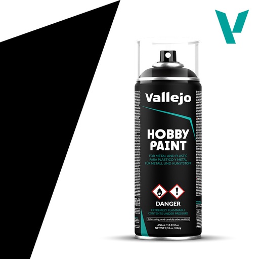 [ VAL28012 ] Vallejo Black Primer 400ml spray