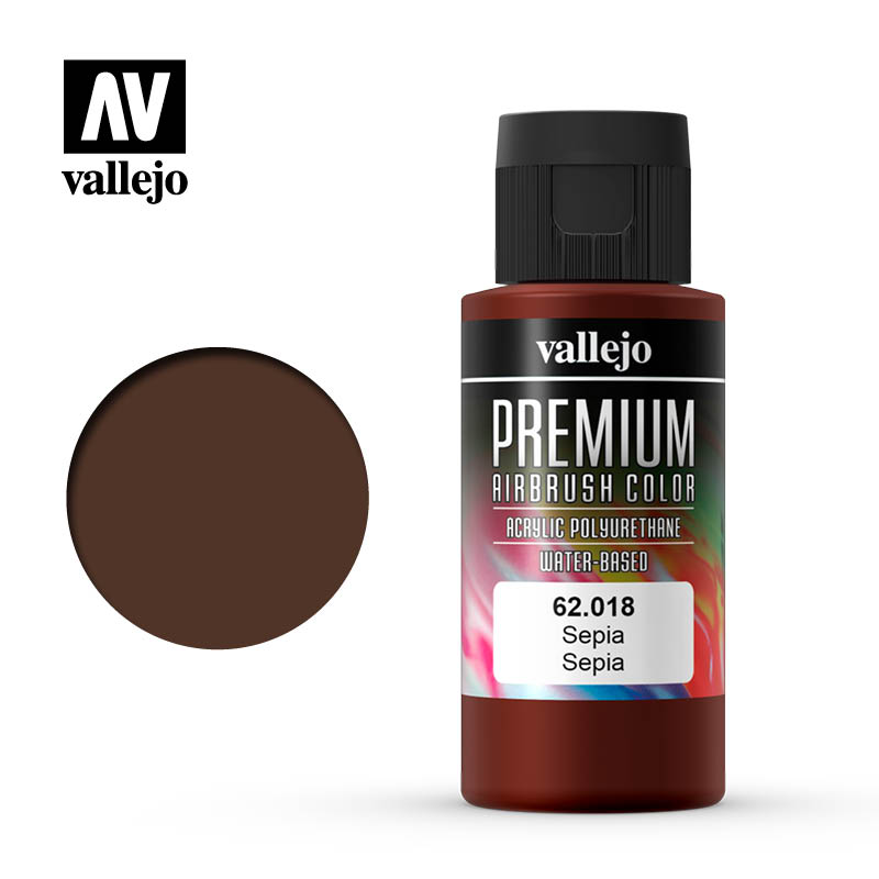 [ VAL62018 ] Vallejo Premium Color Sepia 60ml