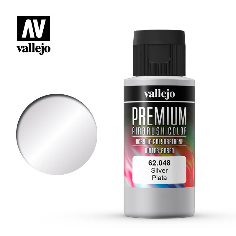 [ VAL62048 ] Vallejo Premium Color Silver premium 60ml