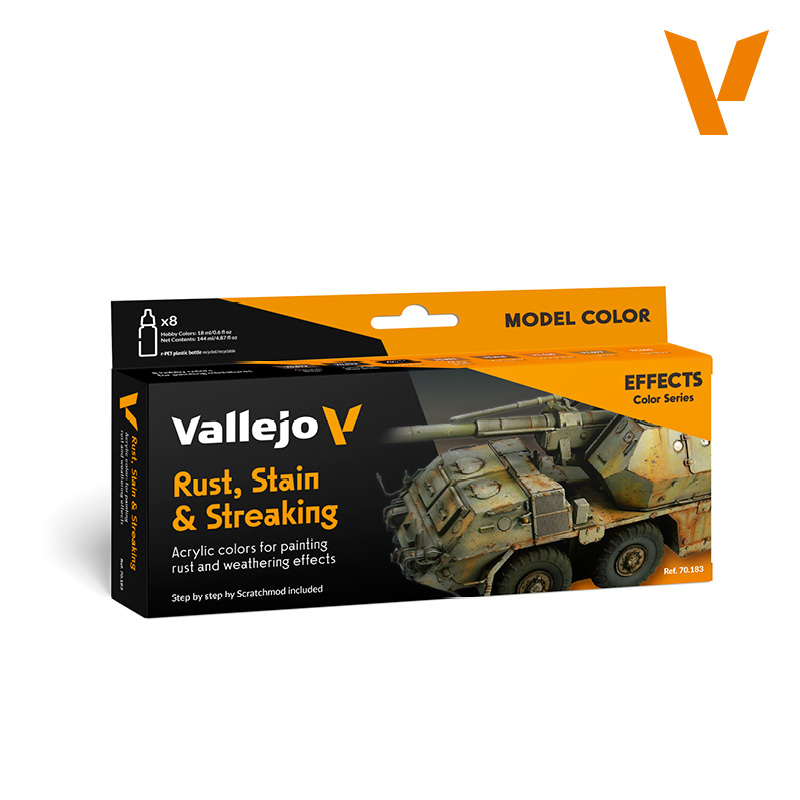 [ VAL70183 ] Vallejo Rust, Stain & Streaking (8) by Scratchmod