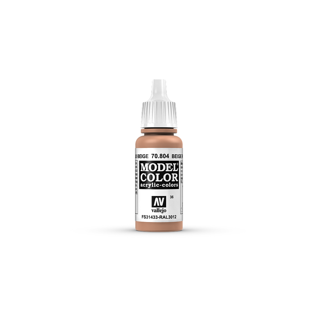 [ VAL70804 ] Vallejo Model Color Beige Red 17ml