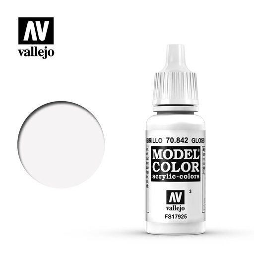 [ VAL70842 ] Vallejo Model Color Gloss White 17ml