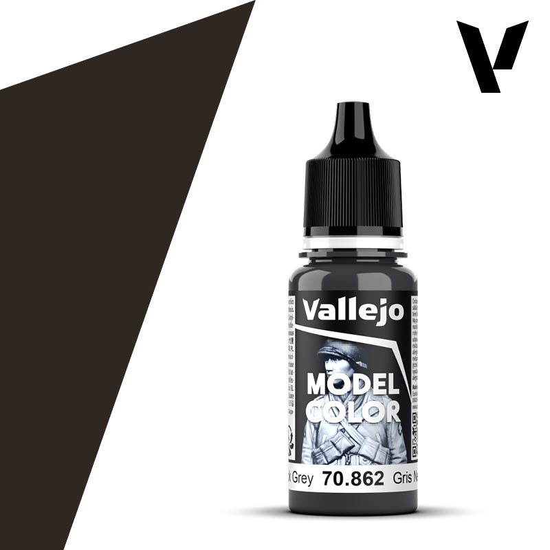 [ VAL70862 ] Vallejo Model Color Black Grey 18ml