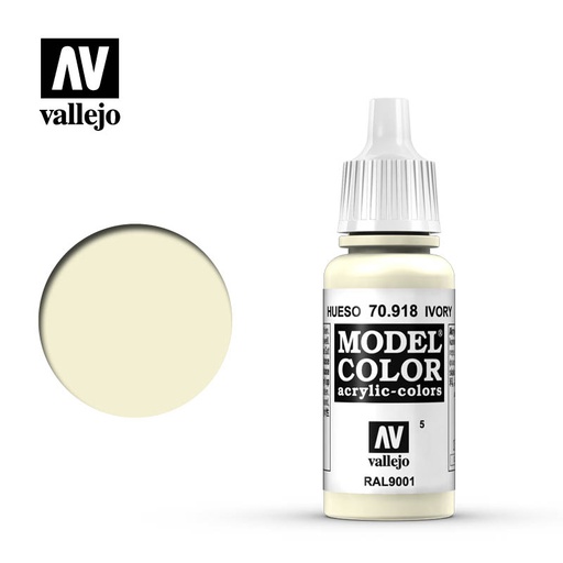 [ VAL70918 ] Vallejo Model Color Ivory 17ml