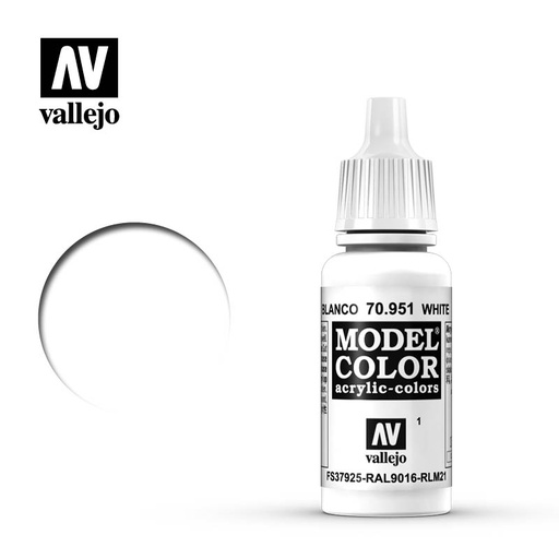 [ VAL70951 ] Vallejo Model Color White 17ml