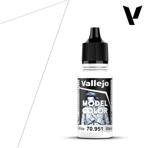 [ VAL70951 ] Vallejo Model Color White 17ml