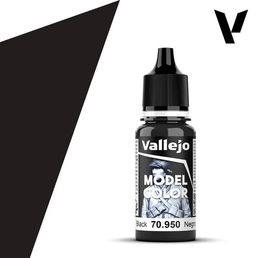 [ VAL70950 ] Vallejo Model Color Black 17ml