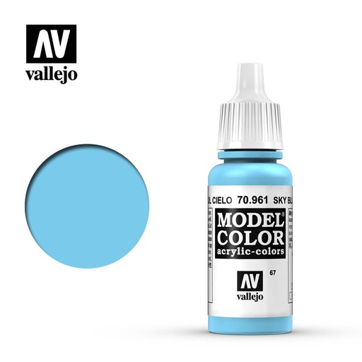 [ VAL70961 ] Vallejo Model Color Sky Blue 17ml