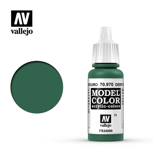 [ VAL70970 ] Vallejo Model Color Deep Green 17ml