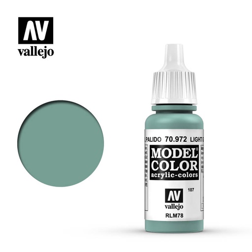 [ VAL70972 ] Vallejo Model Color Light Green Blue 17ml