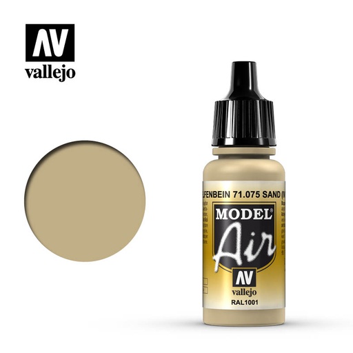 [ VAL71075 ] Vallejo Model Air Sand (Ivory) 17ml
