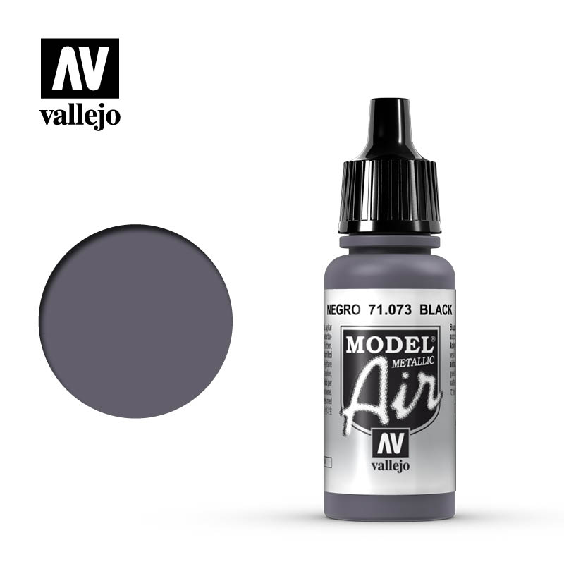 [ VAL71073 ] Vallejo Model Air Black (Metallic) 18ml