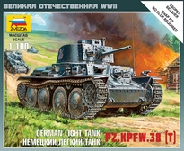 [ ZVE6130 ] Zvezda german light tank  1/100