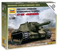 [ ZVE6182 ] Zvezda SOVIET SELF-PROPELLED GUN   SU-152   1/100