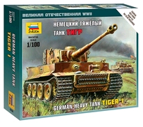 [ ZVE6256 ] Zvezda german heavy tank tiger 1 1/100