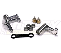 [ INT8051SILVER ] Steering Bellcrank Set for Traxxas 1/10 Electric Rustler & Slash 2WD 